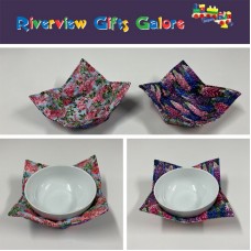Soup Bowl Cozy - Hollyhocks & Larkspurs Soup Bowl Cozy - Hollyhocks & Larkspurs